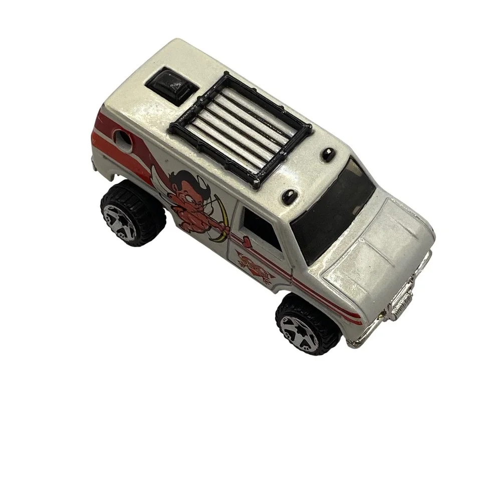 Rare 1977 VTG Hot Wheels Baja Breaker‎ Super Van Valentine Day Cupid Rods White